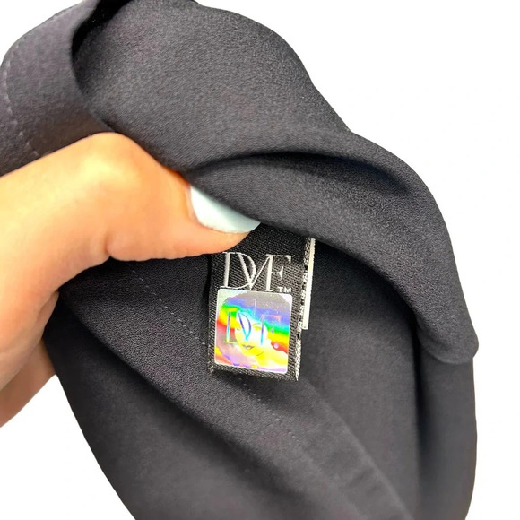 Diane von Furstenberg Arria Embellished Cutout Top In Black Size 6 - Picture 7 of 8